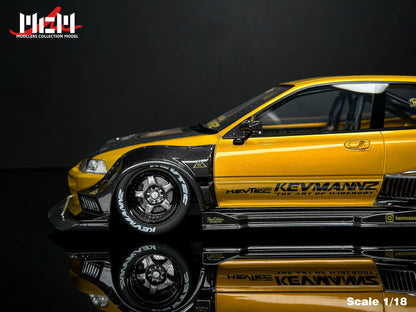 [Preorder] MCM 1:18 Honda Kevamannz 1996 EG6 Hatchback Wide  Body (5 Colours)