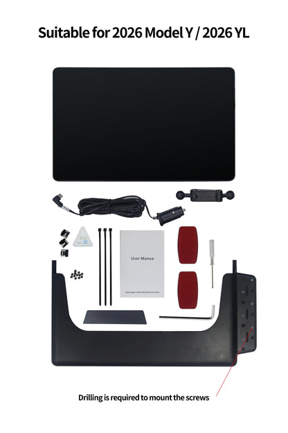 Exclusive Passenger Entertainment Screen for Tesla Model 3 / Model Y / YL (LHD)