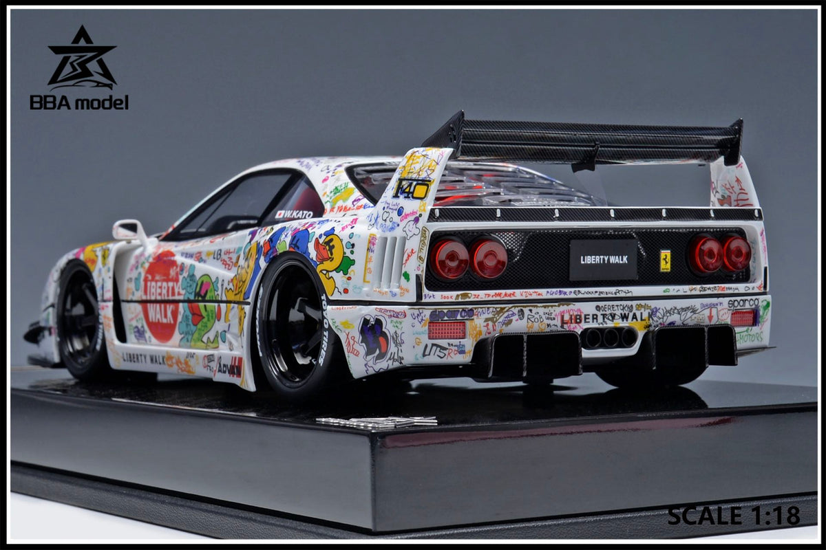 [Preorder] BBA model 1:18 Ferrari F40 LBWK Widebody Hand-Drawn Graffiti Livery