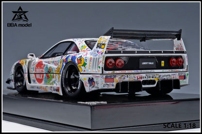 [Preorder] BBA model 1:18 Ferrari F40 LBWK Widebody Hand-Drawn Graffiti Livery
