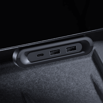 Hidden Foldable Under-Screen USB Hub for Model Y Juniper / Model 3 Highland / YL
