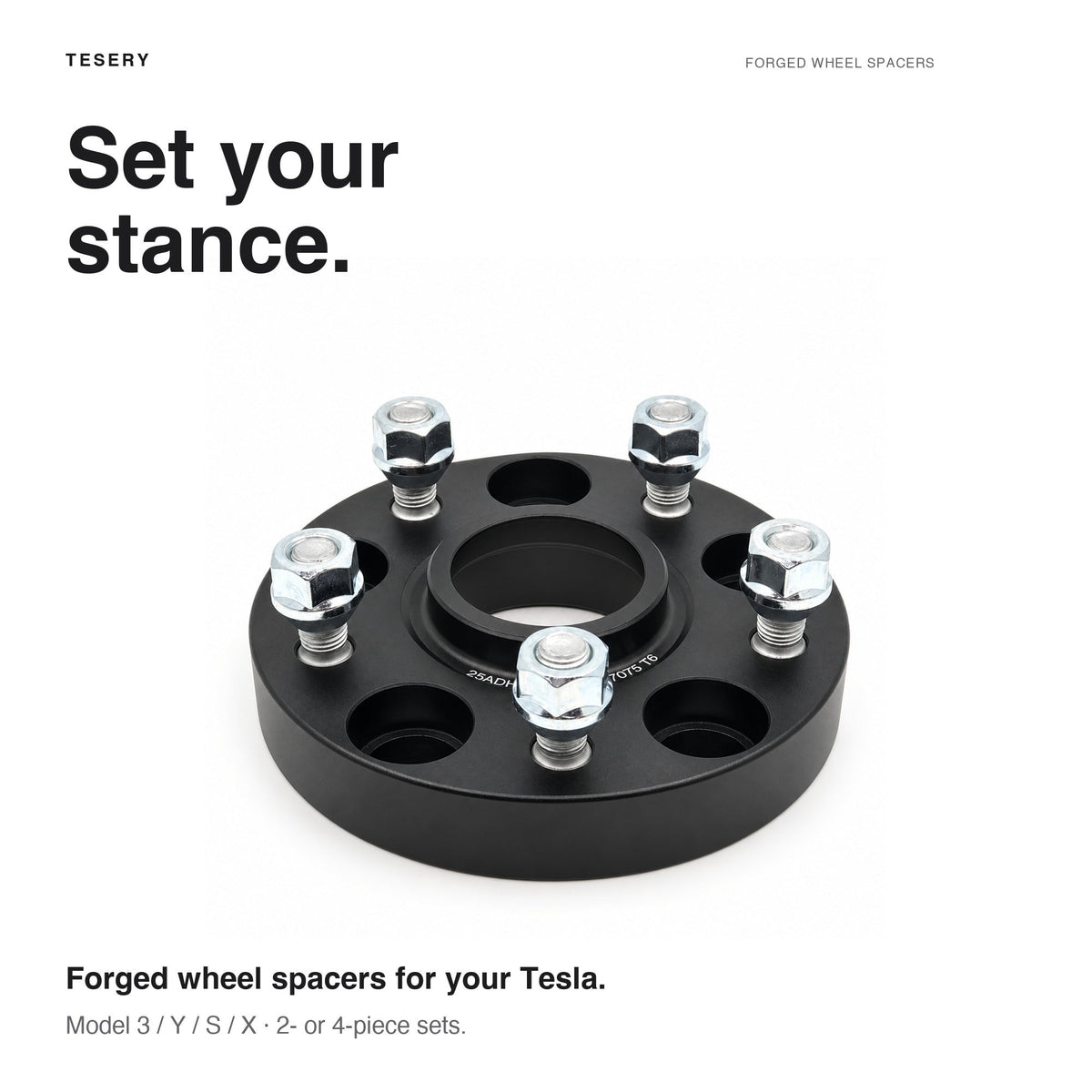 Forged Wheel Spacer for Tesla Model 3/Y/X/S (a set 4pcs)