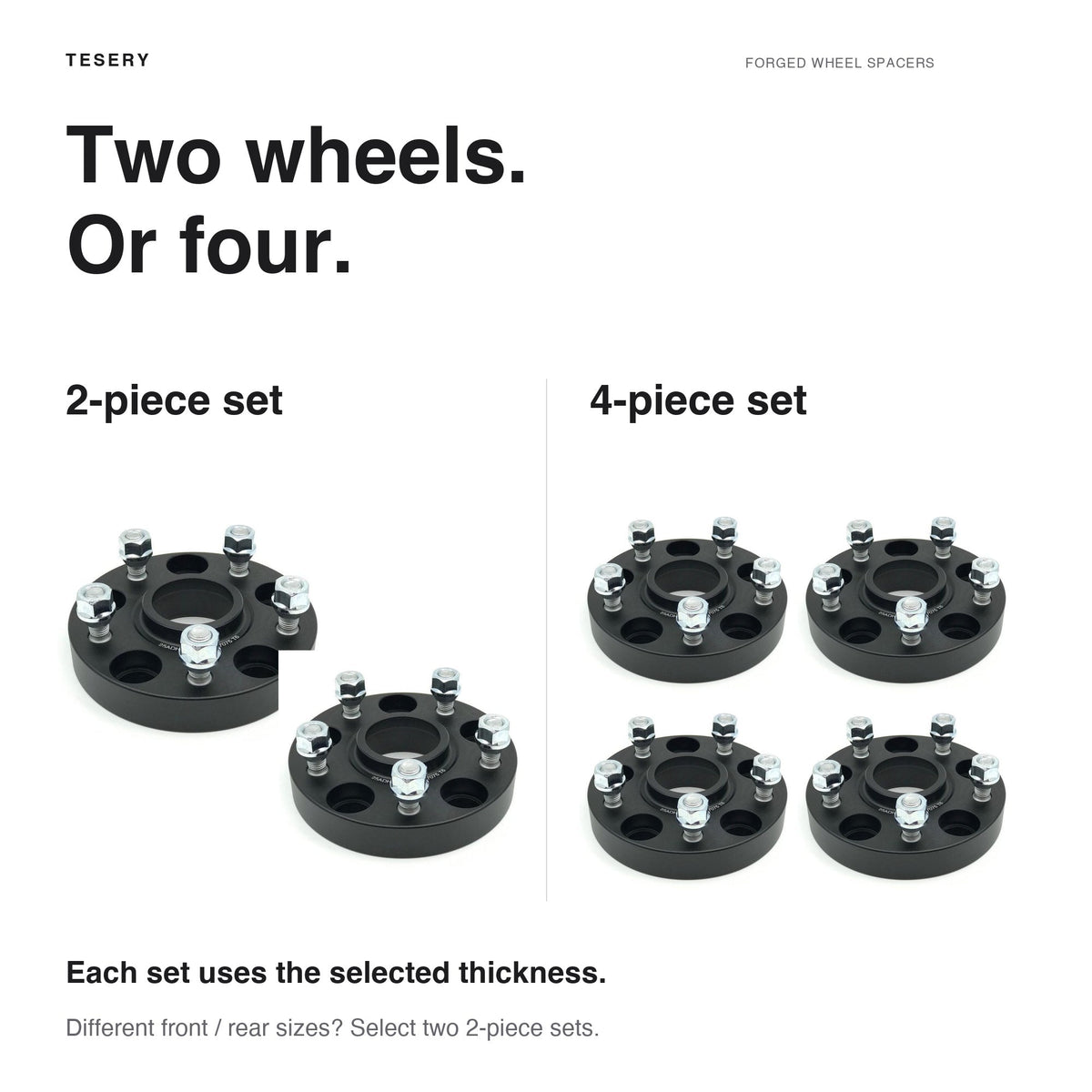 Forged Wheel Spacer for Tesla Model 3/Y/X/S (a set 4pcs)