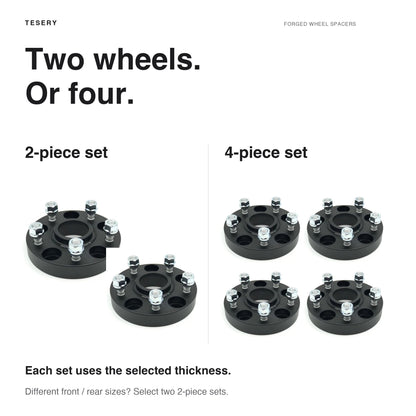 Forged Wheel Spacer for Tesla Model 3/Y/X/S (a set 4pcs)