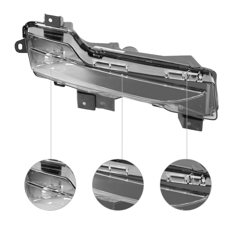 TESERY Front Bumper Fog Light Replacement for Model 3/Y