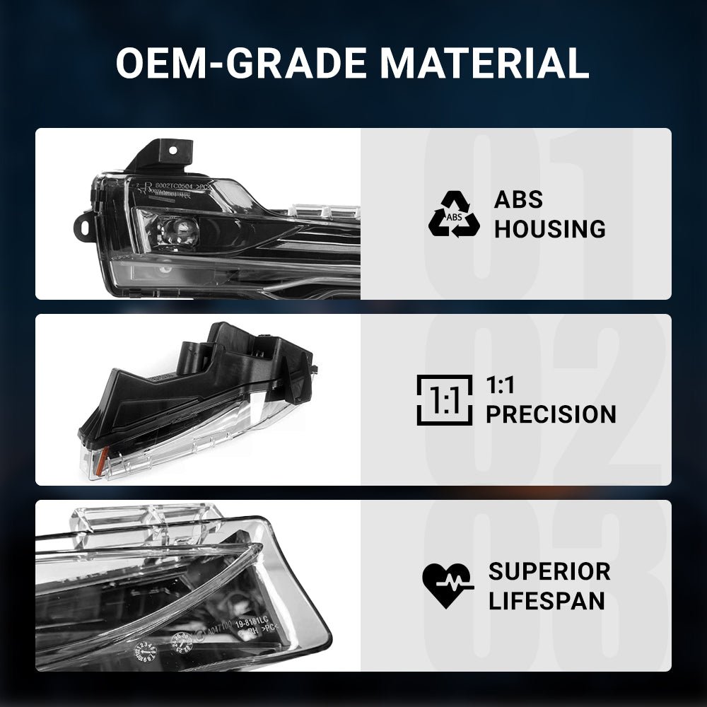 TESERY Front Bumper Fog Light Replacement for Model 3/Y