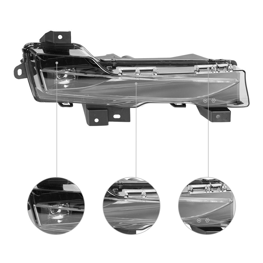 TESERY Front Bumper Fog Light Replacement for Model 3/Y