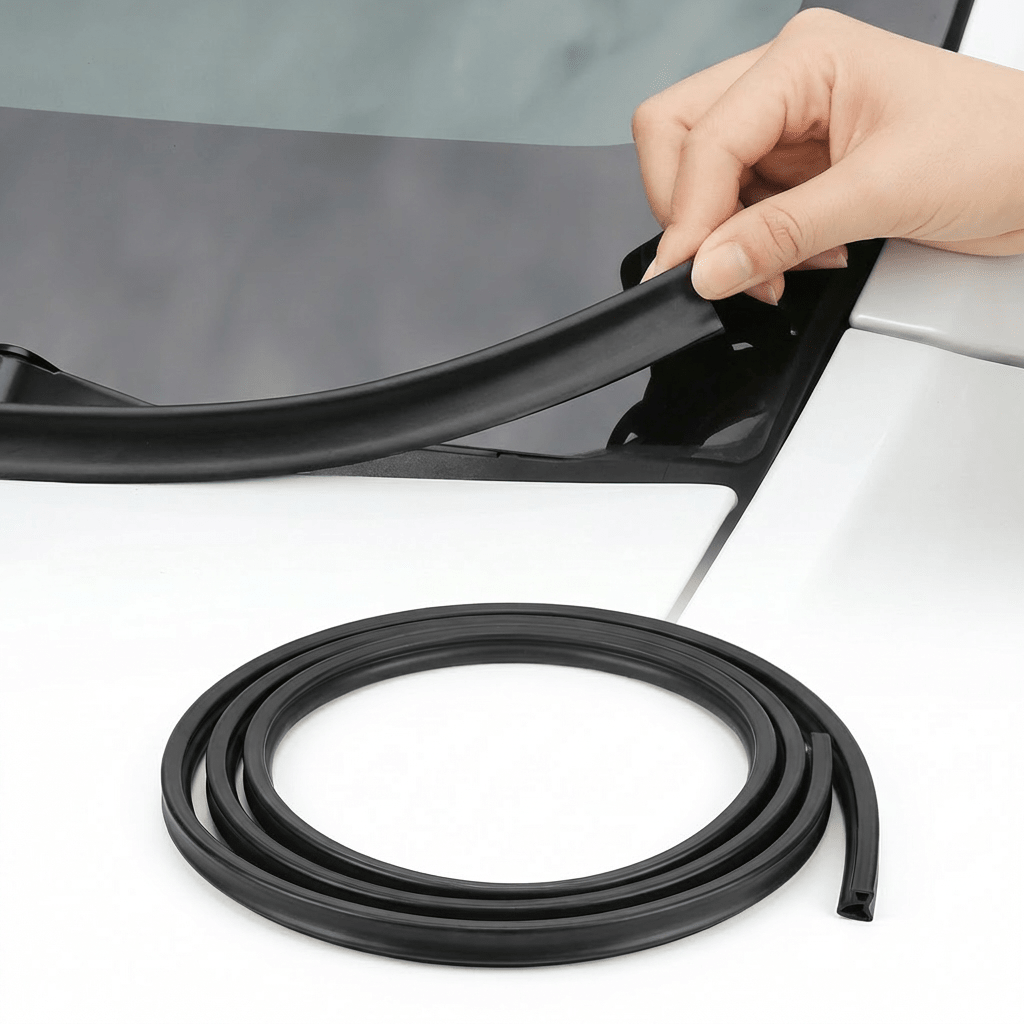 Front Hood Seal & Wind Deflector for Model 3/ Y/ S/ X - TPE Frunk Weather Stripping