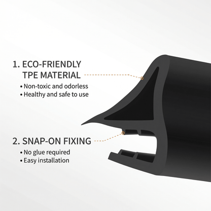 Front Hood Seal & Wind Deflector for Model 3/ Y/ S/ X - TPE Frunk Weather Stripping