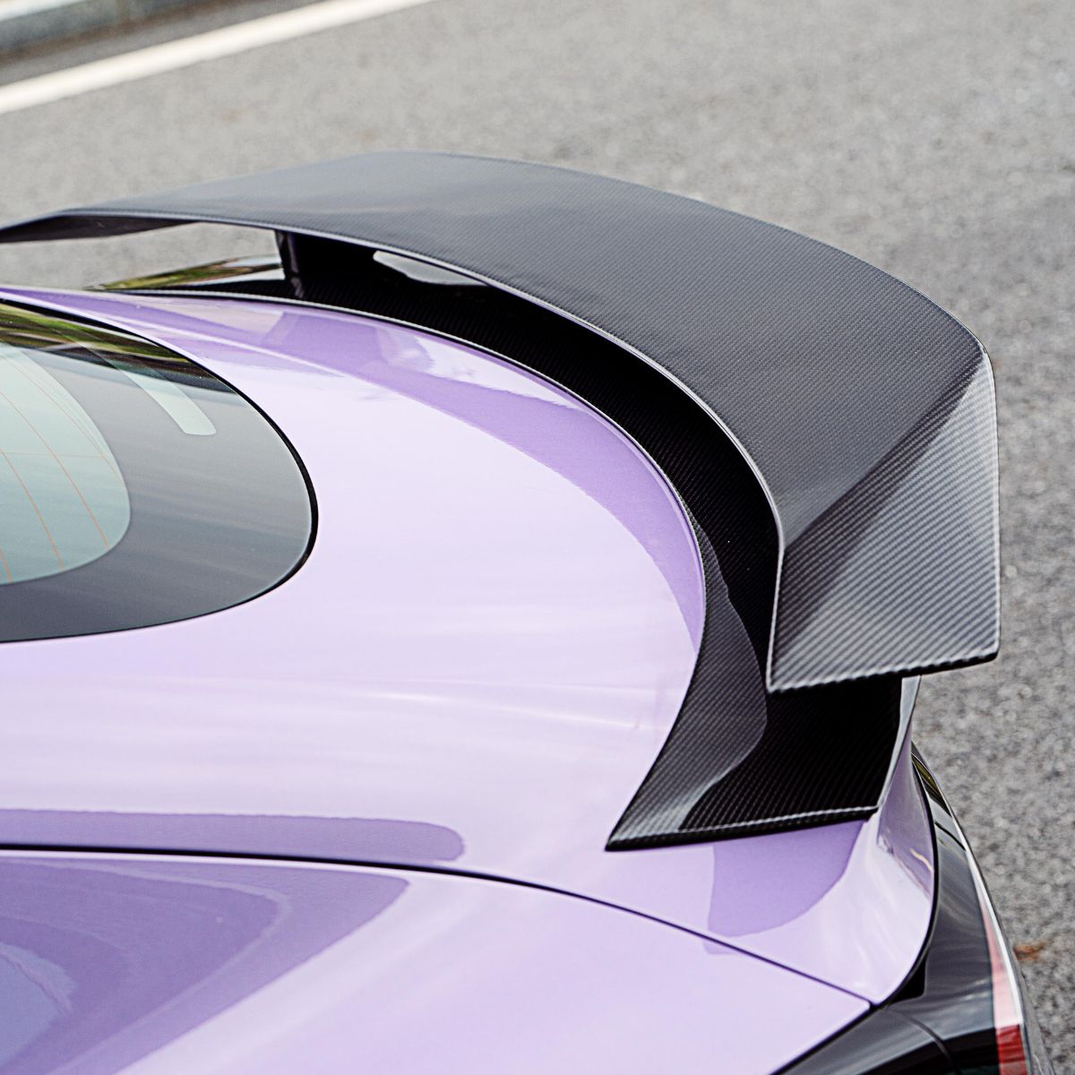 GT-Style Carbon Fiber Rear Spoiler Wing for Model 3 Highland