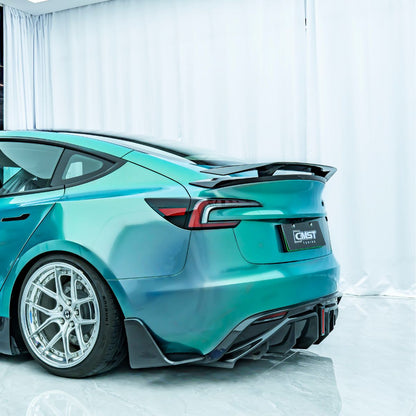 GT-Style Carbon Fiber Rear Spoiler Wing for Model 3 Highland