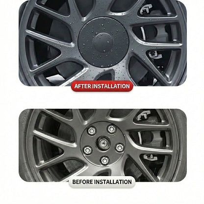 18“ Photon Wheels Half-Rim Hub Center Caps for Model 3 Highland (2024+) | Tesery