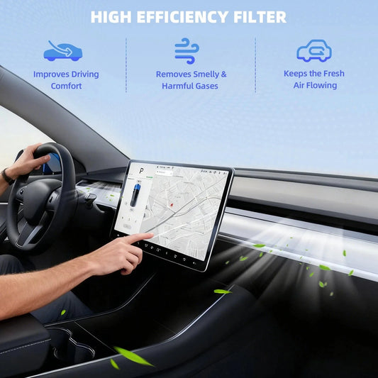 HEPA Cabin Air Filter Replacement (2-Pack)– OEM Fit for Model 3 & Model Y