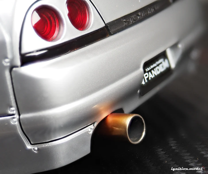 Ignition Model 1:18 PANDEM GT-R (BCNR33) Silver With RB26 engine IG3031