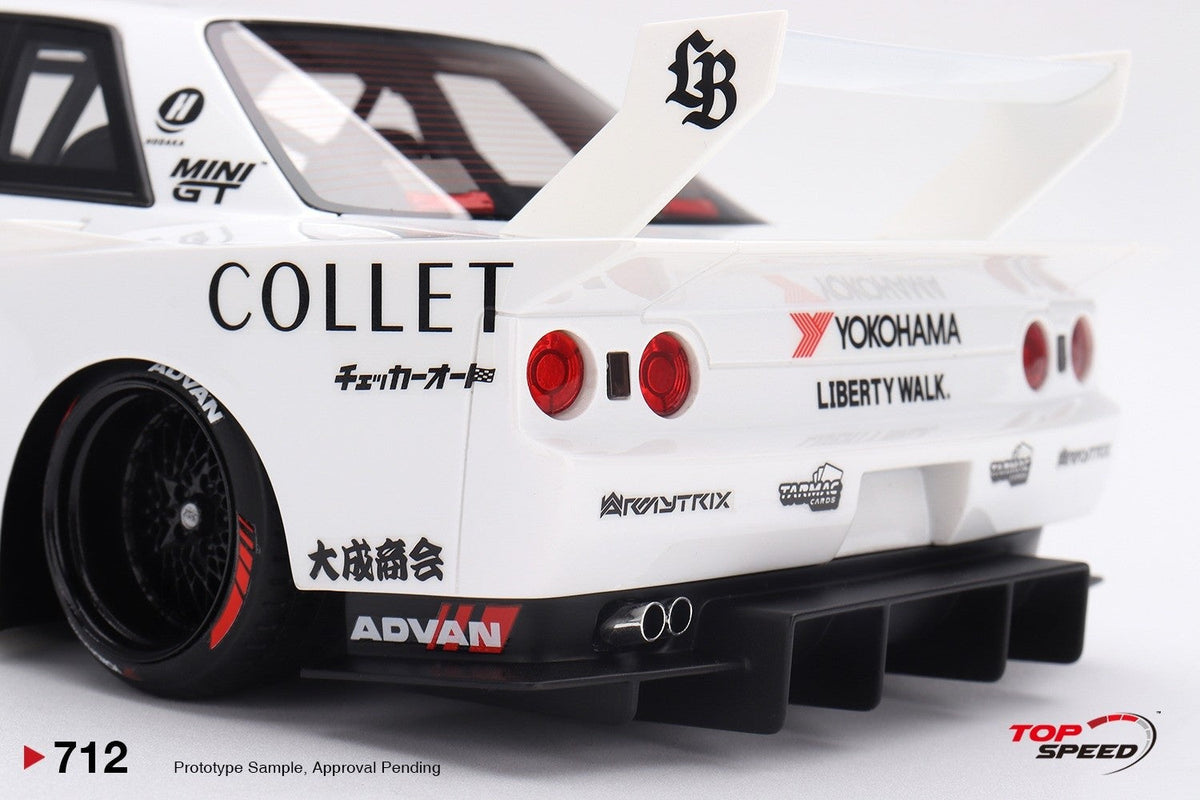 [Preorder] Topspeed 1:18 LBWK Nissan Skyline GT-R (R32) Kaido Works LB-Hinomaru TS0712
