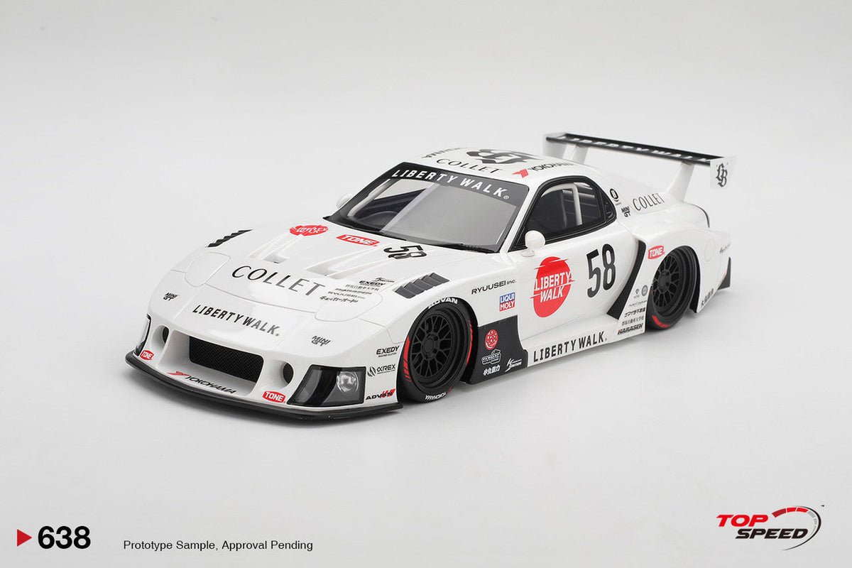 [Preorder] Topspeed 1:18 Mazda RX-7 LB-Hinomaru TS0638