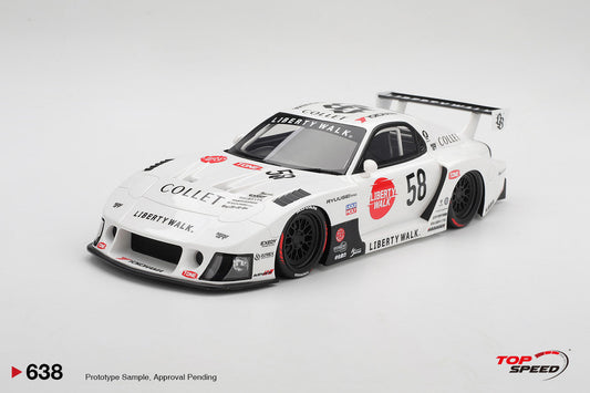 [Preorder] Topspeed 1:18 Mazda RX-7 LB-Hinomaru TS0638