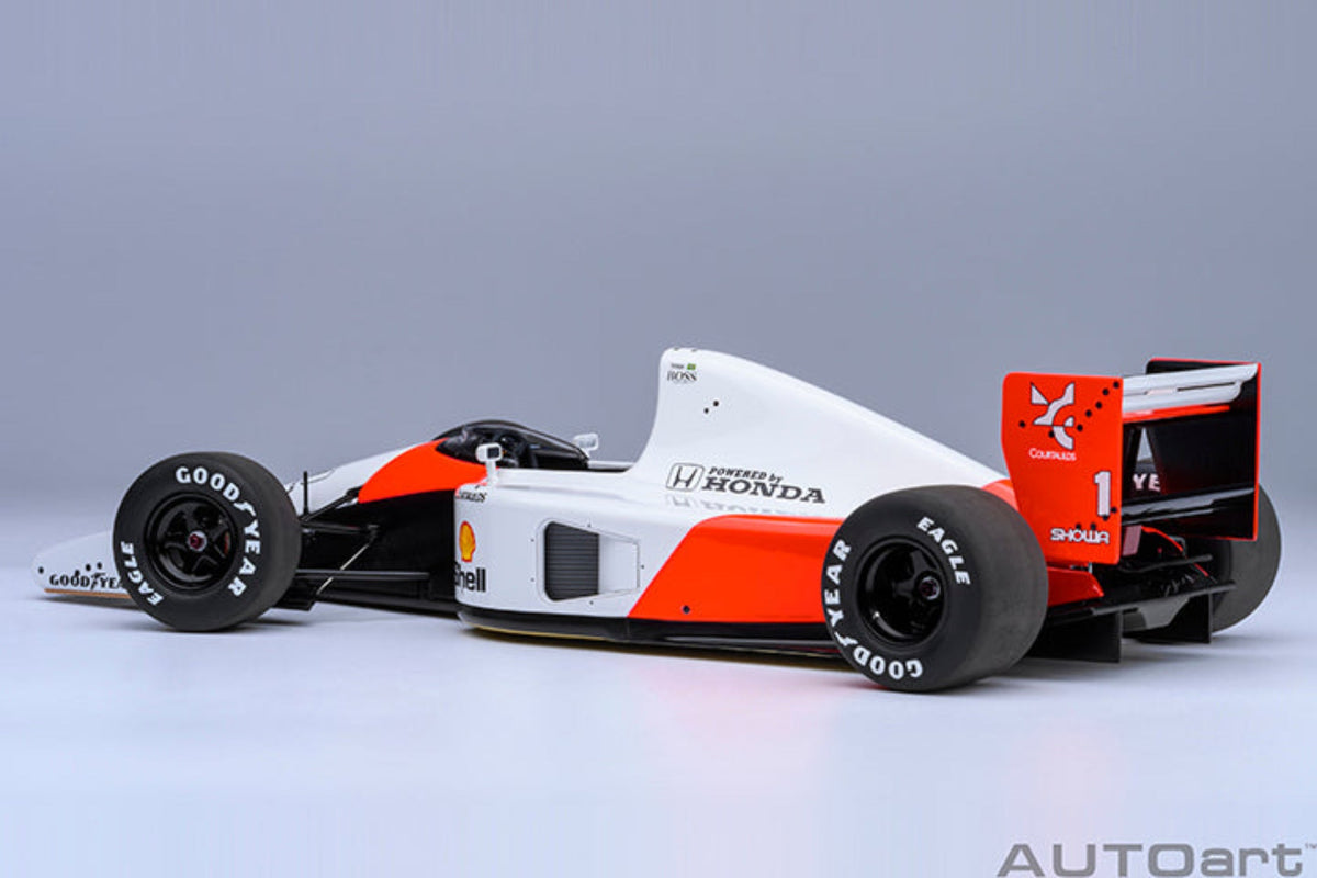 AUTOart 1:18 McLaren Honda MP4/6 1991 A. Senna #1 Without McLaren Logo 89150