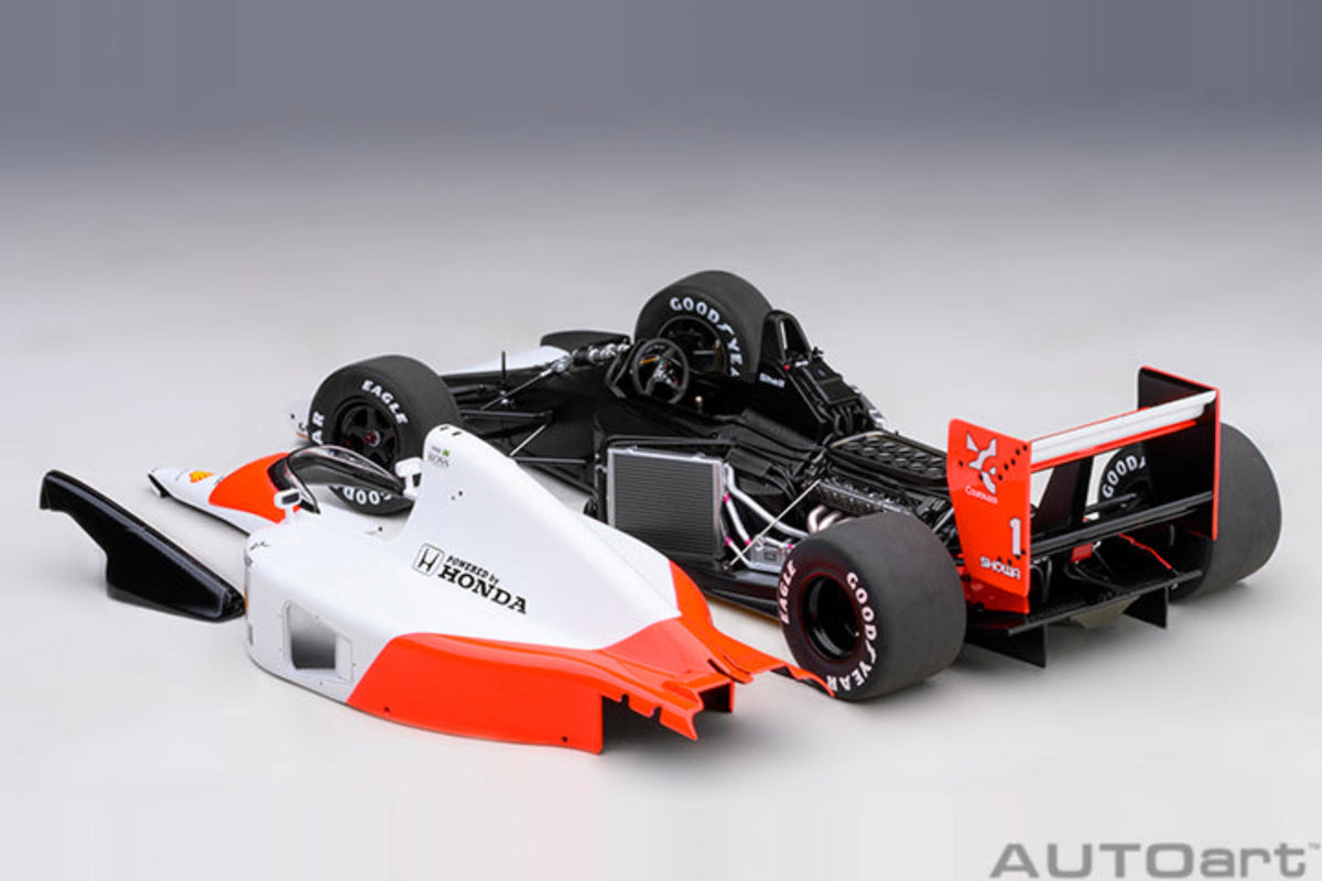 AUTOart 1:18 McLaren Honda MP4/6 1991 A. Senna #1 Without McLaren Logo 89150
