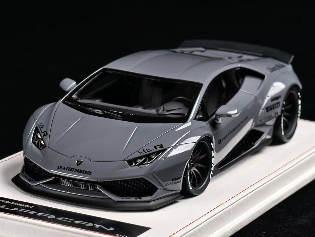 LB-PERFORMANCE 1:18 LIBERTY WALK Lamborghini Huracan LP610 Resin Cement Grey