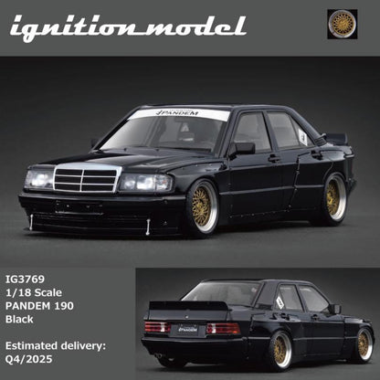 Ignition Model 1:18 PANDEM 190 Black IG3769