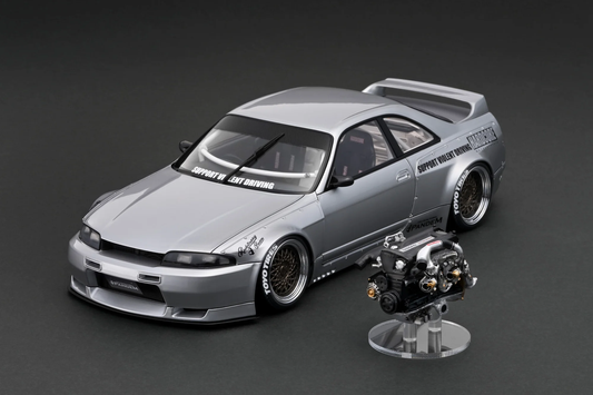 Ignition Model 1:18 PANDEM GT-R (BCNR33) Silver With RB26 engine IG3031