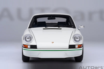 AUTOart 1:18 Porsche 911 Carrera 2.7 RS Grand Prix White / Green Stripes 78031