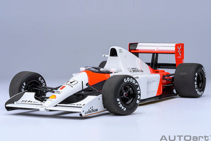 AUTOart 1:18 McLaren Honda MP4/6 1991 A. Senna #1 Without McLaren Logo 89150