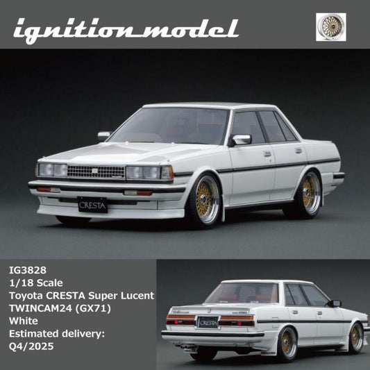 [Preorder] Ignition Model 1:18 Toyota CRESTA Super Lucent TWINCAM24 (GX71) White