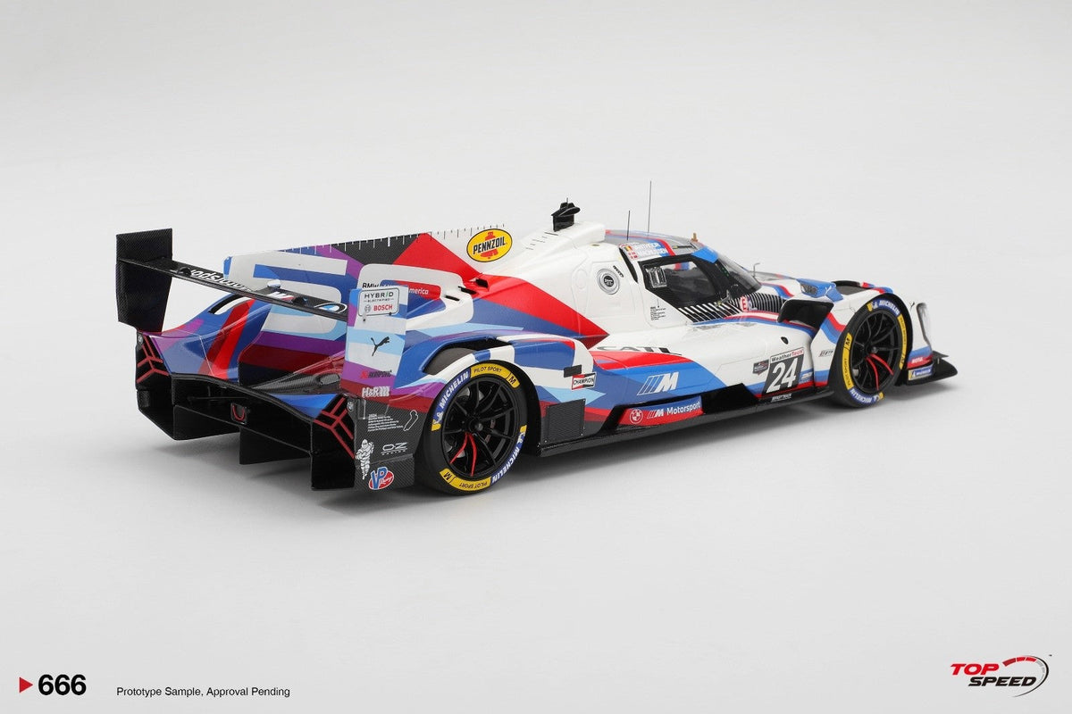 [Preorder] Topspeed 1:18 BMW M Hybrid V8 #24 BMW M Team RLL  2025 IMSA Sebring 12 Hrs TS0666
