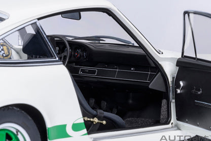 AUTOart 1:18 Porsche 911 Carrera 2.7 RS Grand Prix White / Green Stripes 78031