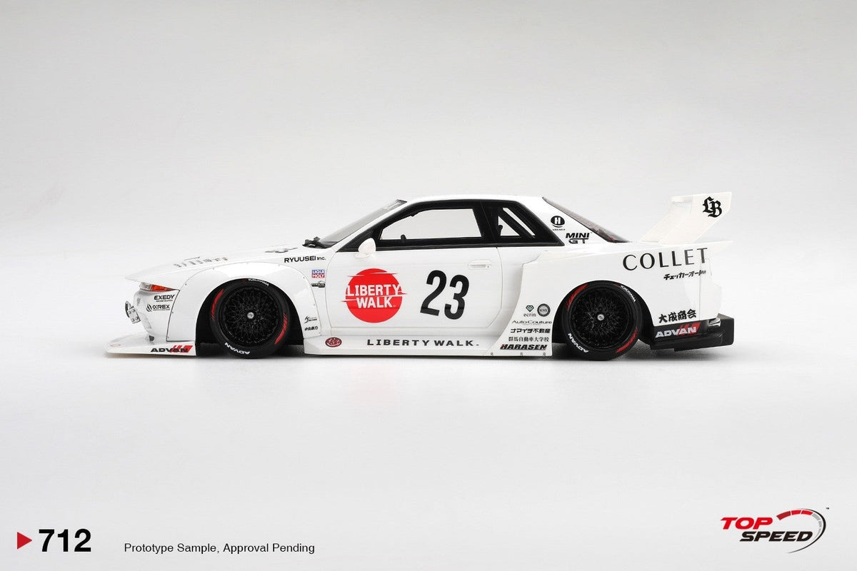 [Preorder] Topspeed 1:18 LBWK Nissan Skyline GT-R (R32) Kaido Works LB-Hinomaru TS0712