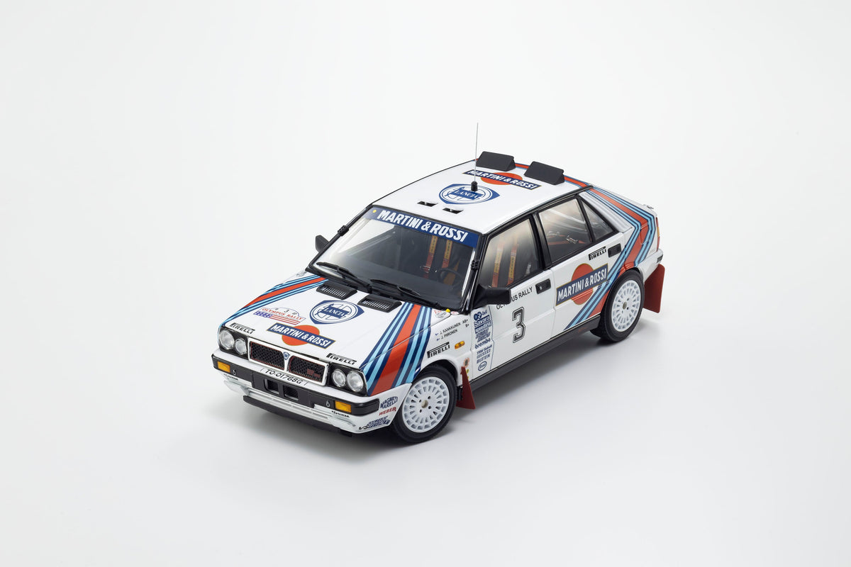 Kyosho 1:18 Lancia Delta HF 4WD 1987 Olympus Rally MARTINI ROSSI Nr. 3 08960E