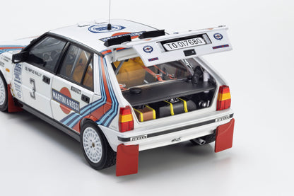 Kyosho 1:18 Lancia Delta HF 4WD 1987 Olympus Rally MARTINI ROSSI Nr. 3 08960E
