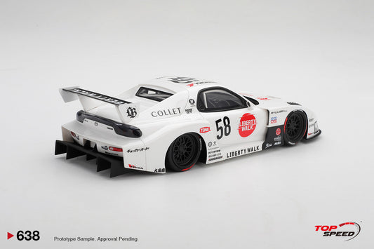[Preorder] Topspeed 1:18 Mazda RX-7 LB-Hinomaru TS0638