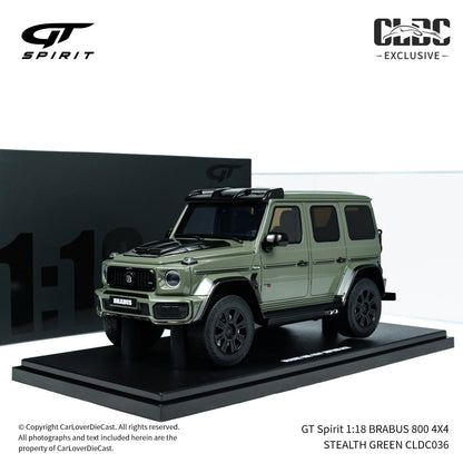 GT Spirit 1:18 BRABUS 800 4X4 STEALTH GREEN CLDC036