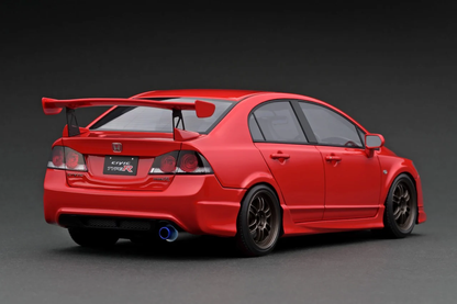 Ignition Model 1:18 Honda CIVIC (FD2) TYPE R  Red with carbon bonnet IG2829