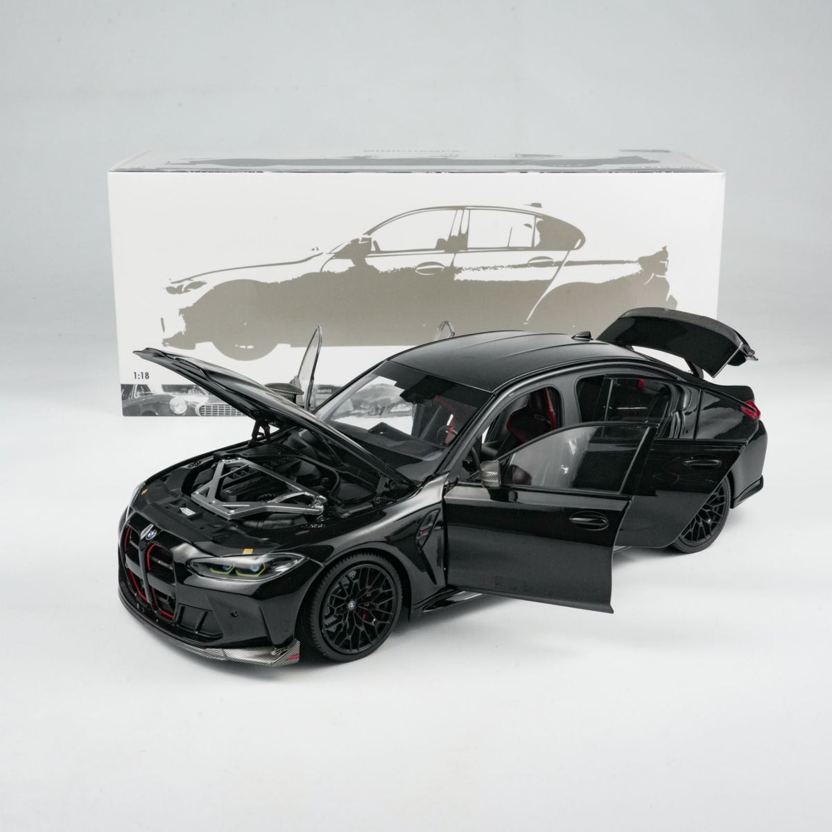 MINICHAMPS 1:18 BMW M3 CS - 2023 - BLACK METALLIC 110023502