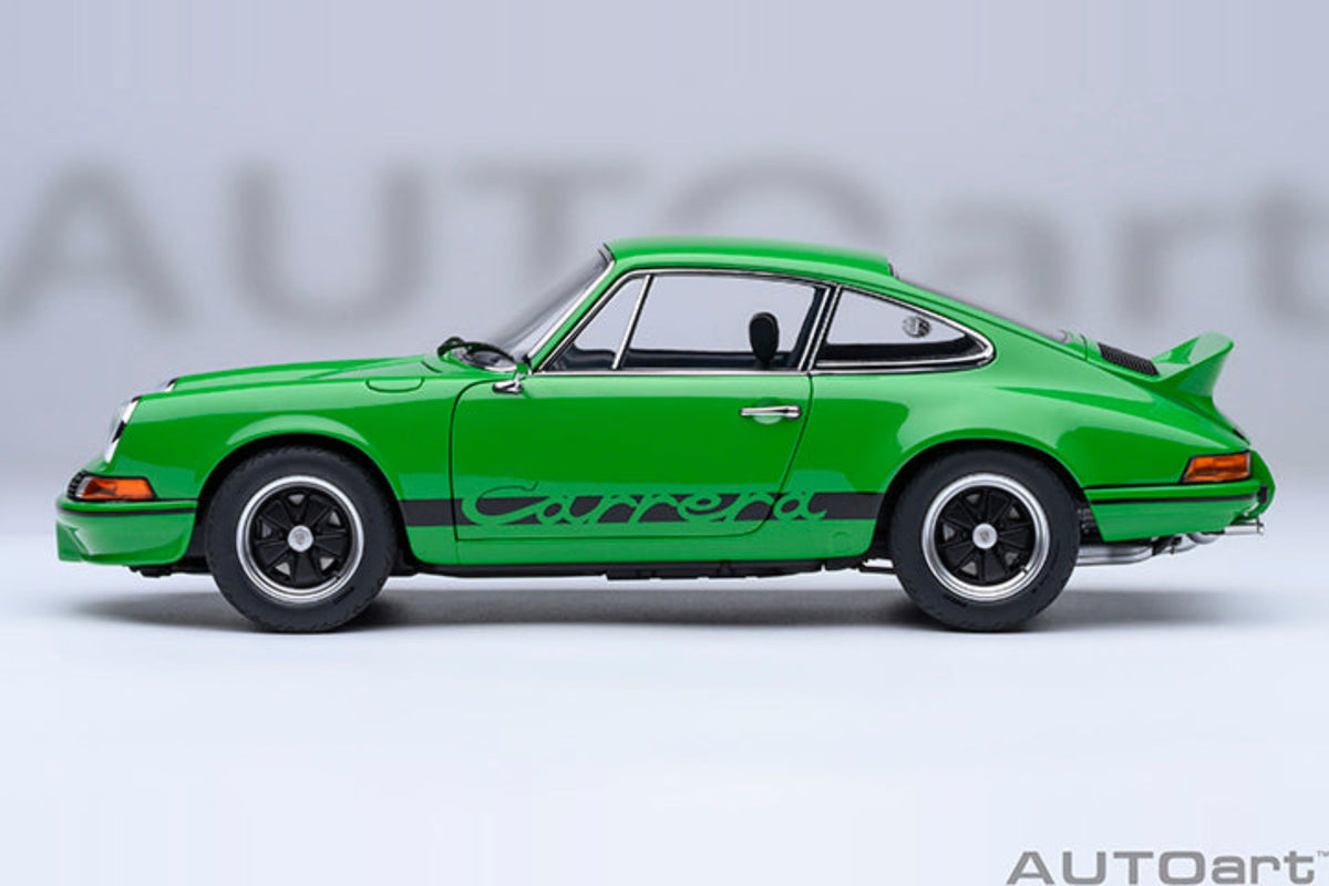 AUTOart 1:18 Porsche 911 Carrera 2.7 RS Viper Green/Black Stripes 78034