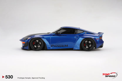 Topspeed 1:18 Nissan Z (RZ34) Pandem Seiran Blue TS0530