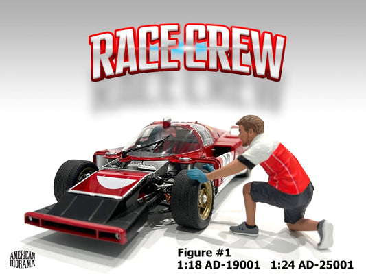 American Diorama 1:18 Race Crew (6 Versions)