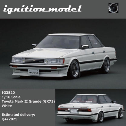 [Preorder] Ignition Model 1:18 Toyota Mark II Grande (GX71)  White