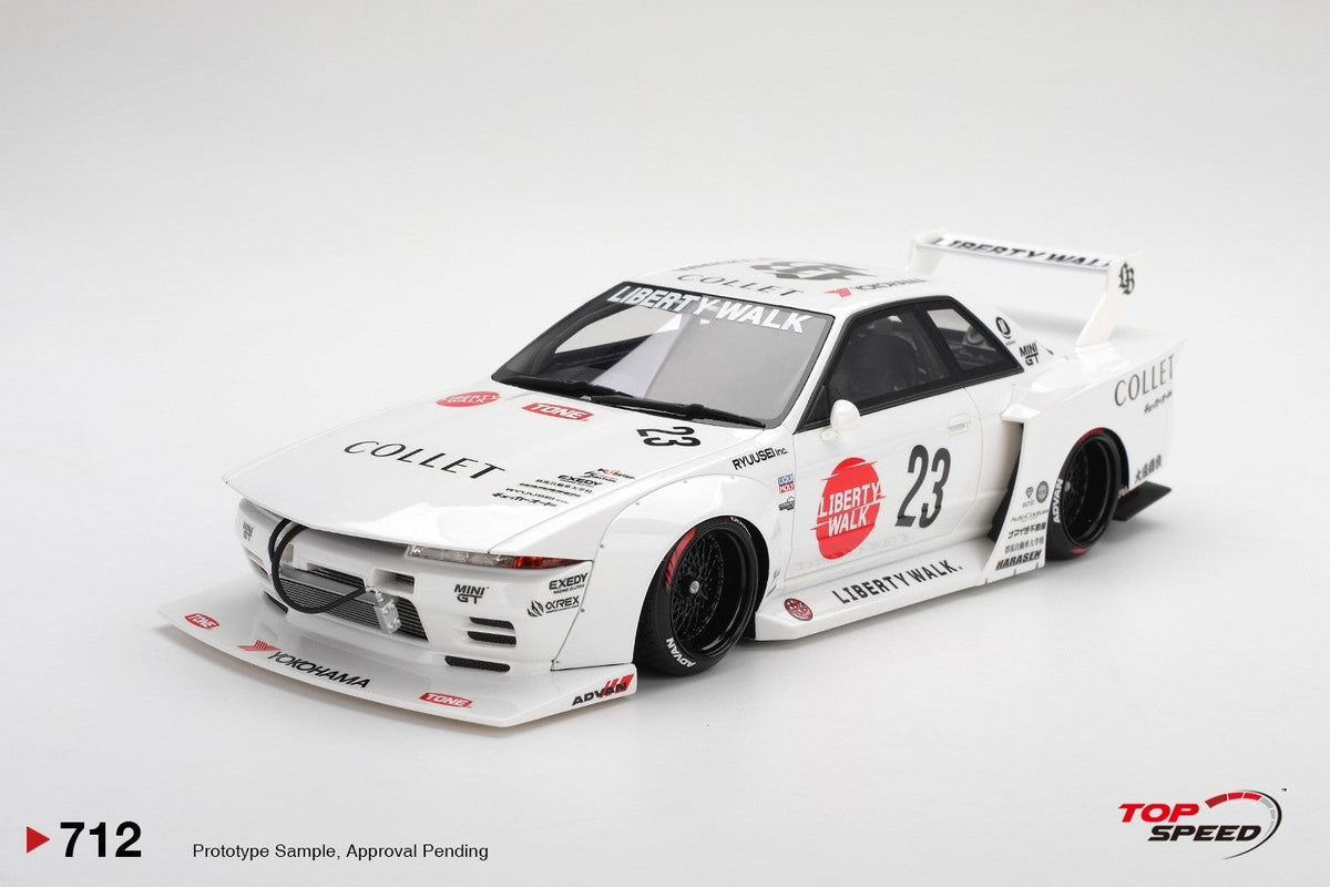 [Preorder] Topspeed 1:18 LBWK Nissan Skyline GT-R (R32) Kaido Works LB-Hinomaru TS0712