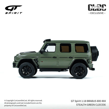 GT Spirit 1:18 BRABUS 800 4X4 STEALTH GREEN CLDC036