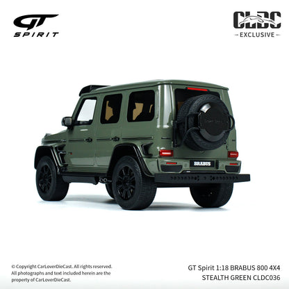 GT Spirit 1:18 BRABUS 800 4X4 STEALTH GREEN CLDC036