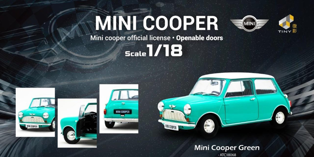 Tiny City 1:18 Mini Cooper Green ATC18068
