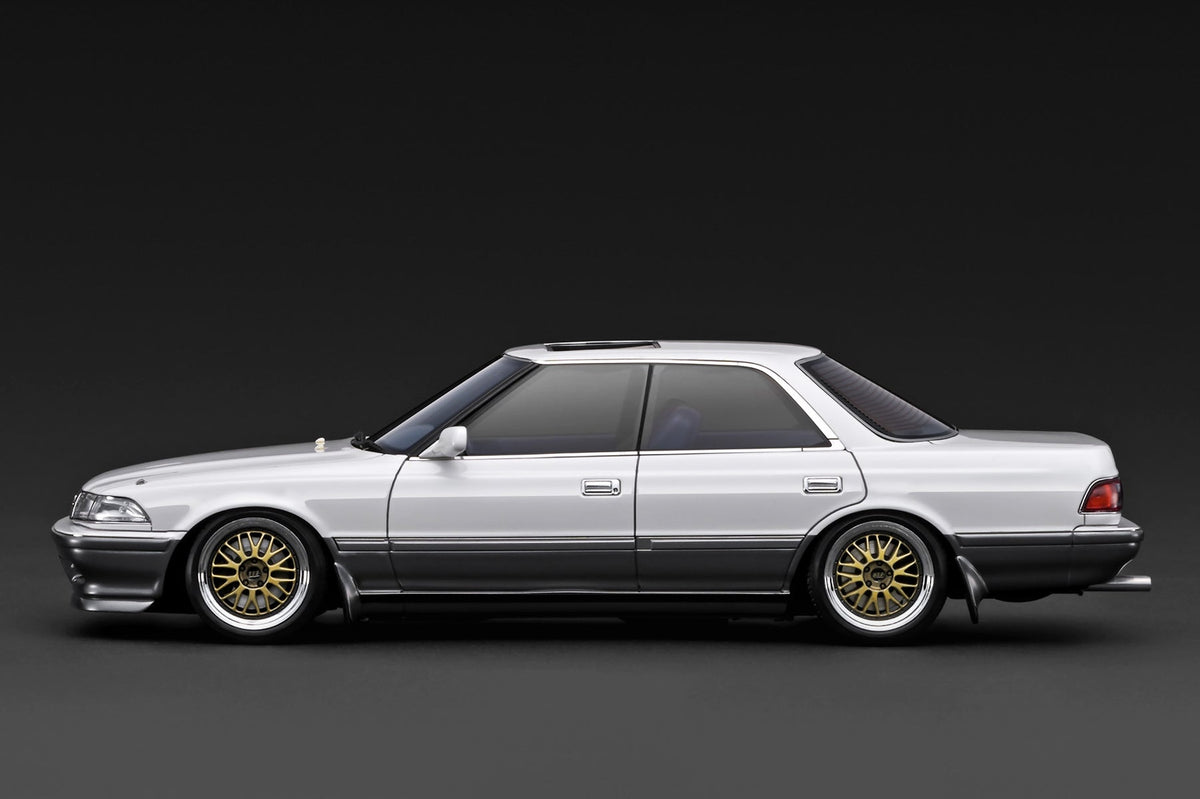 [Preorder] Ignition Model 1:18 TOYOTA MARKⅡ2.5 GT TWIN turbo (JZX81) Pearl White / Silver IG3856