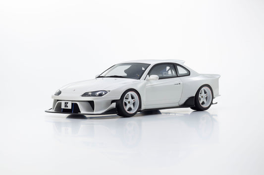 Kyosho 1:18 Nissan Silvia S15 Khyzyl Saleem (White) KSR18066W