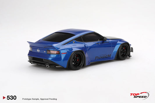 Topspeed 1:18 Nissan Z (RZ34) Pandem Seiran Blue TS0530