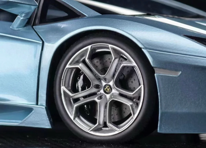 MCM 1:18 Lamborghini Aventador LP700 Fully Open Ice Blue